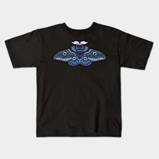 Moth sticker blue and green Kids T-Shirt